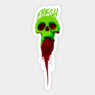 Fresh Skull Sticker